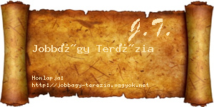 Jobbágy Terézia névjegykártya