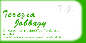 terezia jobbagy business card